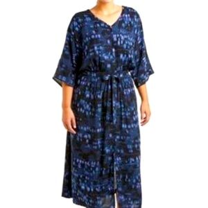 Melissa McCarthy button front elastic waist dress size 1X